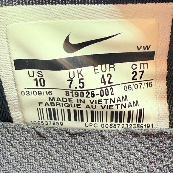 Nike Flex Train Womens Size 10 Black Low Top Running Sneaker Shoes 819026-002‎ - Picture 8 of 8